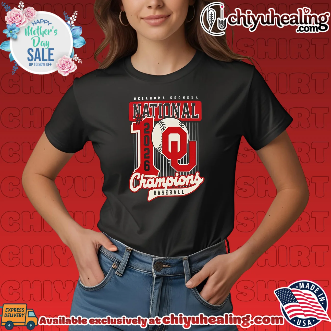 Oklahoma Sooners 2026 College World Series Champions Mascot Swing Poster shirt & hoodie Oklahoma Sooners 2026 College World Series Champions Mascot Swing Poster shirt & hoodie