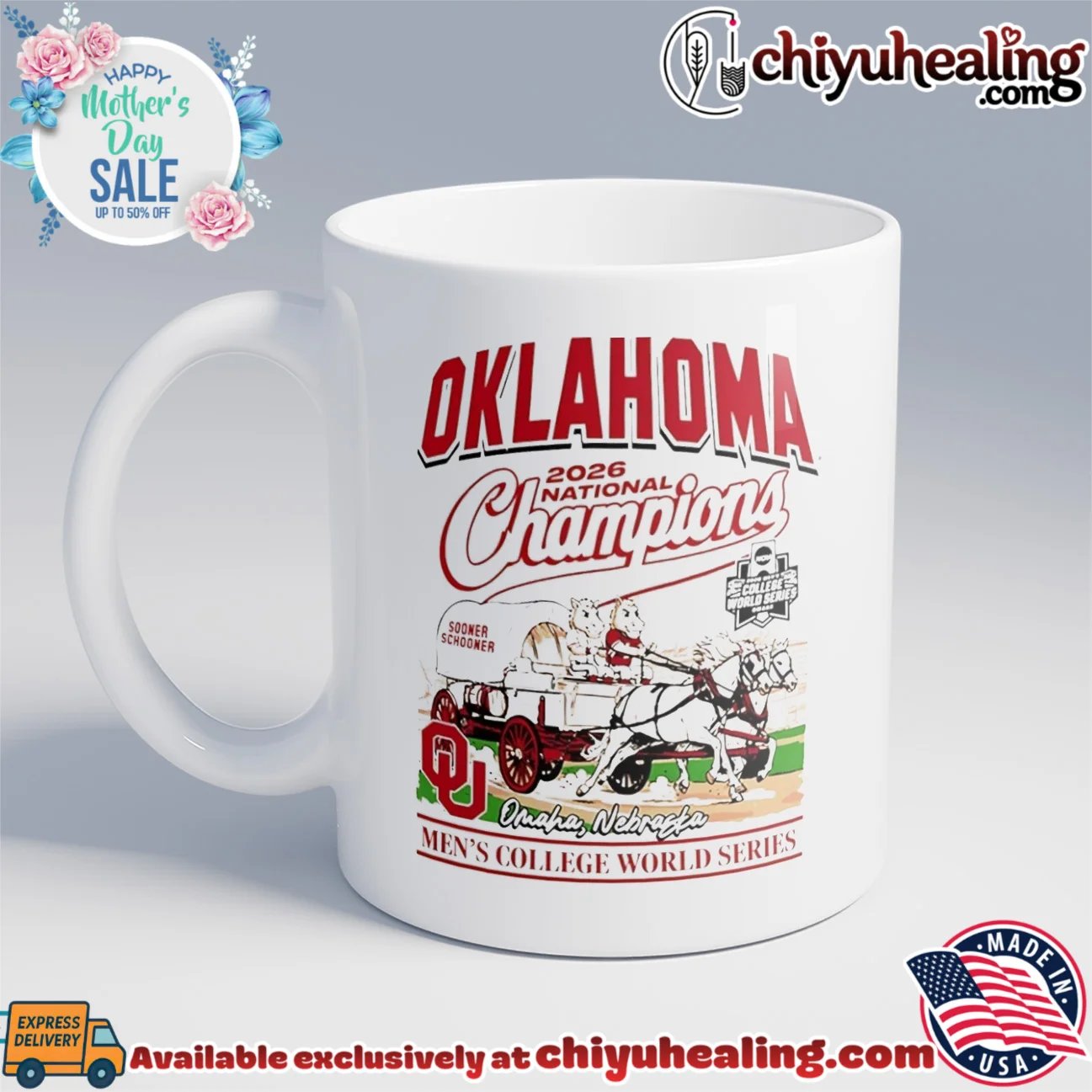 Oklahoma Sooners 2026 College World Series Champions Wagon mascot shirt & hoodie Oklahoma Sooners 2026 College World Series Champions Wagon mascot shirt & hoodie