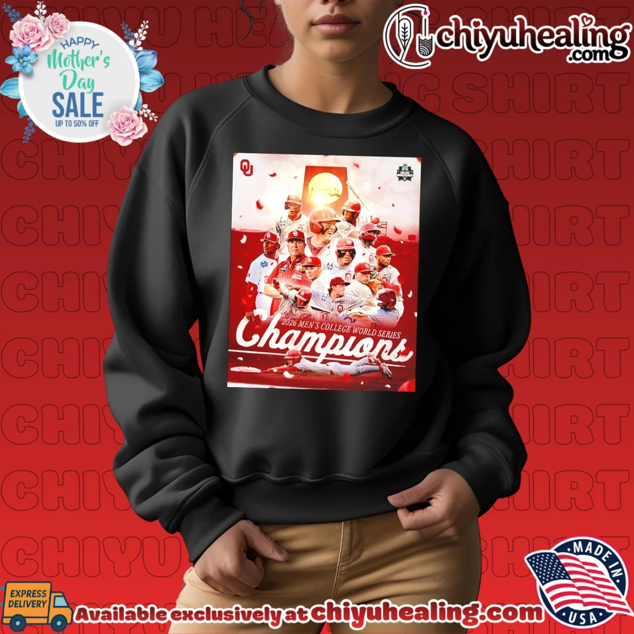 Oklahoma Sooners 2026 Men's College World Series Champions poster shirt & hoodie Oklahoma Sooners 2026 Men's College World Series Champions poster shirt & hoodie