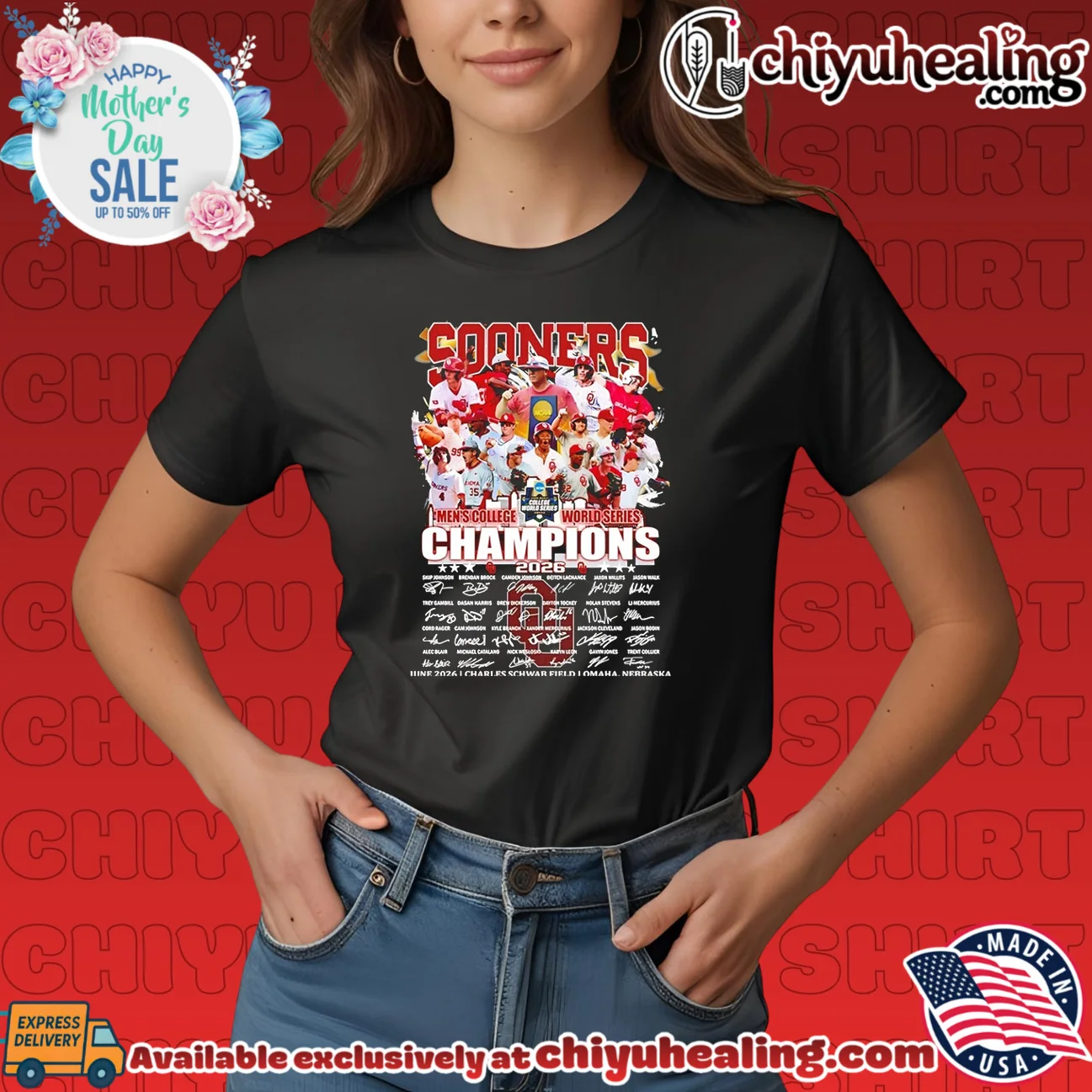 Oklahoma Sooners 2026 Men's College World Series National Champions shirt & hoodie Oklahoma Sooners 2026 Men's College World Series National Champions shirt & hoodie