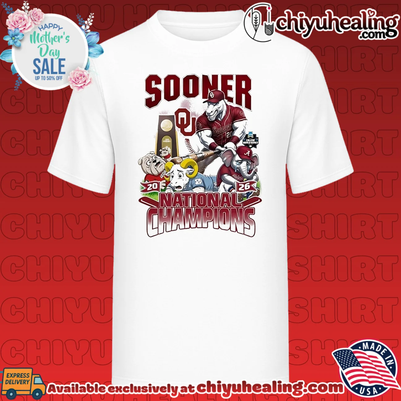 Oklahoma Sooners 2026 National Champions NCAA mascot shirt & hoodie