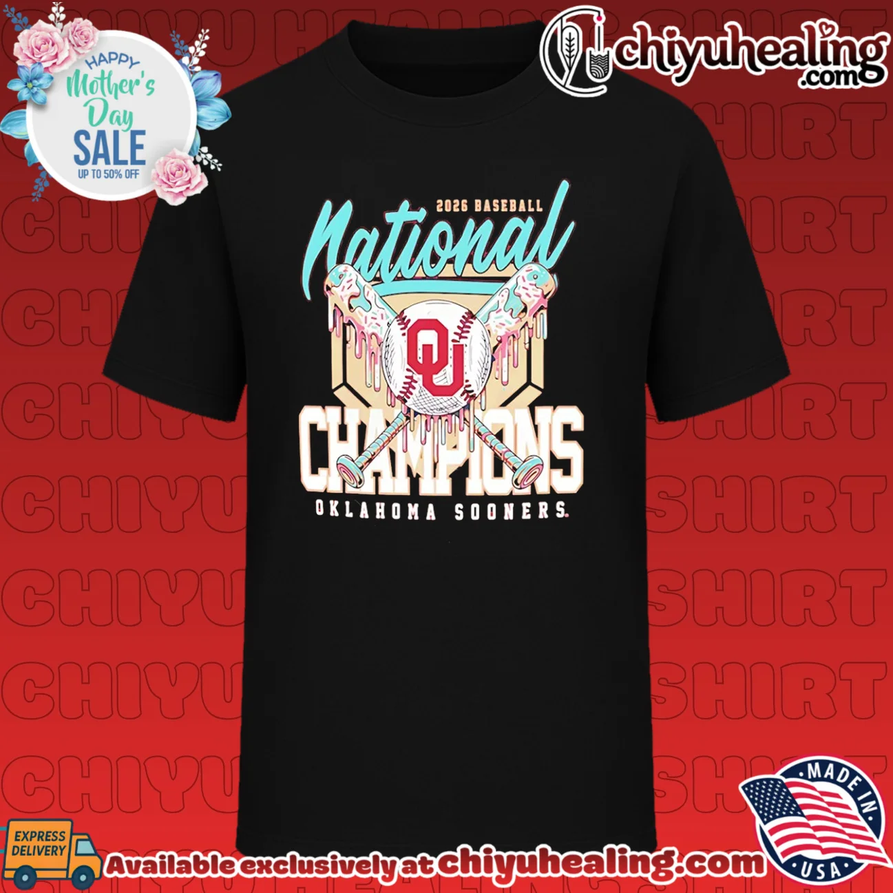 Oklahoma Sooners 2026 NCAA Baseball Men's College World Series Champions Bats shirt & hoodie
