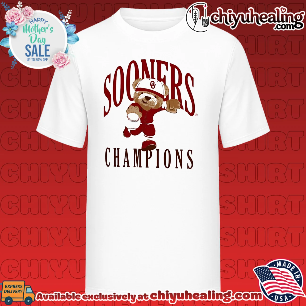 Oklahoma Sooners 2026 NCAA Baseball Men's College World Series Champions Bear shirt & hoodie