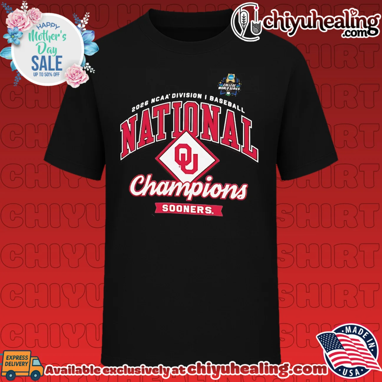 Oklahoma Sooners 2026 NCAA Baseball Men's College World Series Champions Locker Room shirt & hoodie