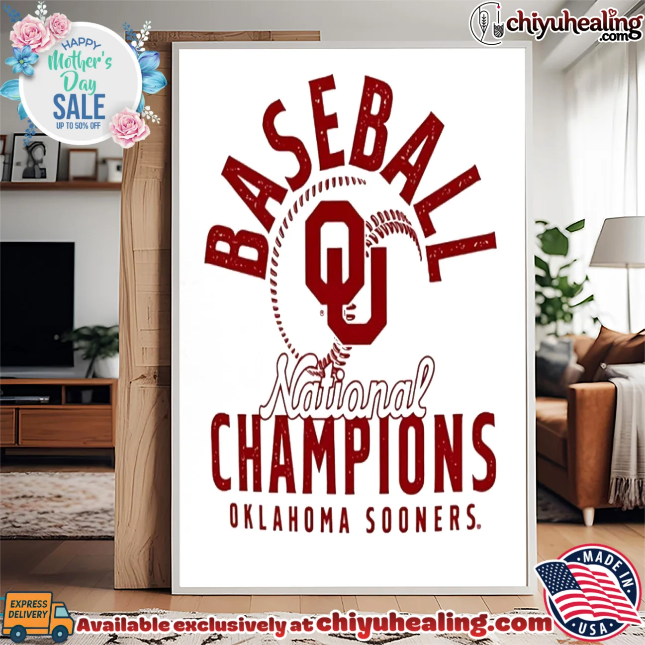 Oklahoma Sooners 2026 NCAA Baseball Men's College World Series Champions Mascot Overlay shirt & hoodie Oklahoma Sooners 2026 NCAA Baseball Men's College World Series Champions Mascot Overlay shirt & hoodie