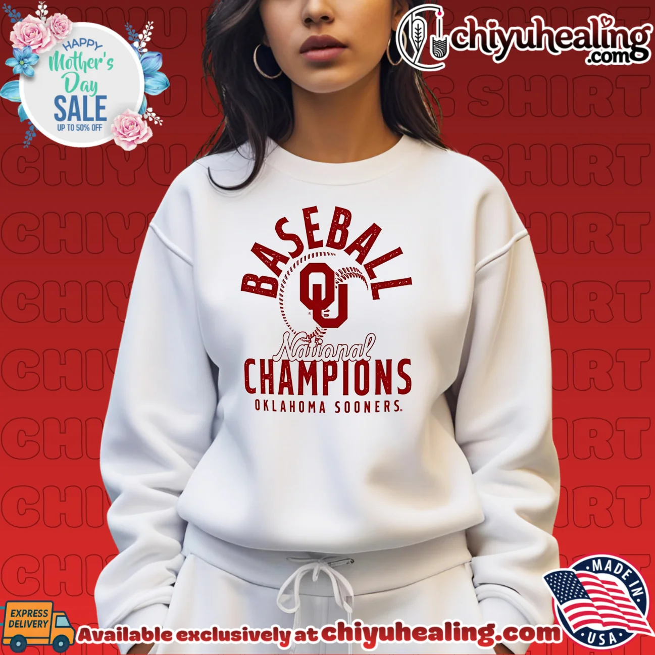Oklahoma Sooners 2026 NCAA Baseball Men's College World Series Champions Mascot Overlay shirt & hoodie Oklahoma Sooners 2026 NCAA Baseball Men's College World Series Champions Mascot Overlay shirt & hoodie