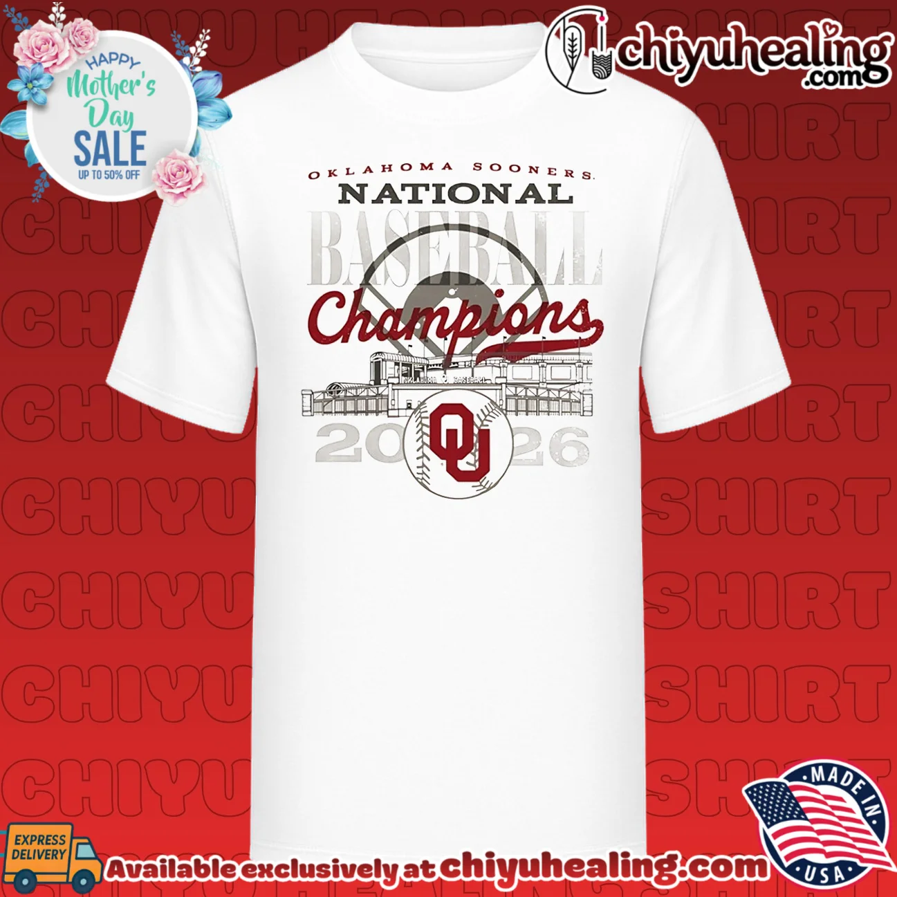 Oklahoma Sooners 2026 NCAA Baseball Men's College World Series Champions Overlay shirt & hoodie