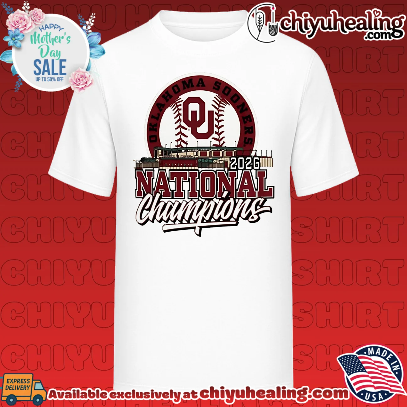 Oklahoma Sooners 2026 NCAA Baseball Men's College World Series Champions Stadium Baseball shirt & hoodie
