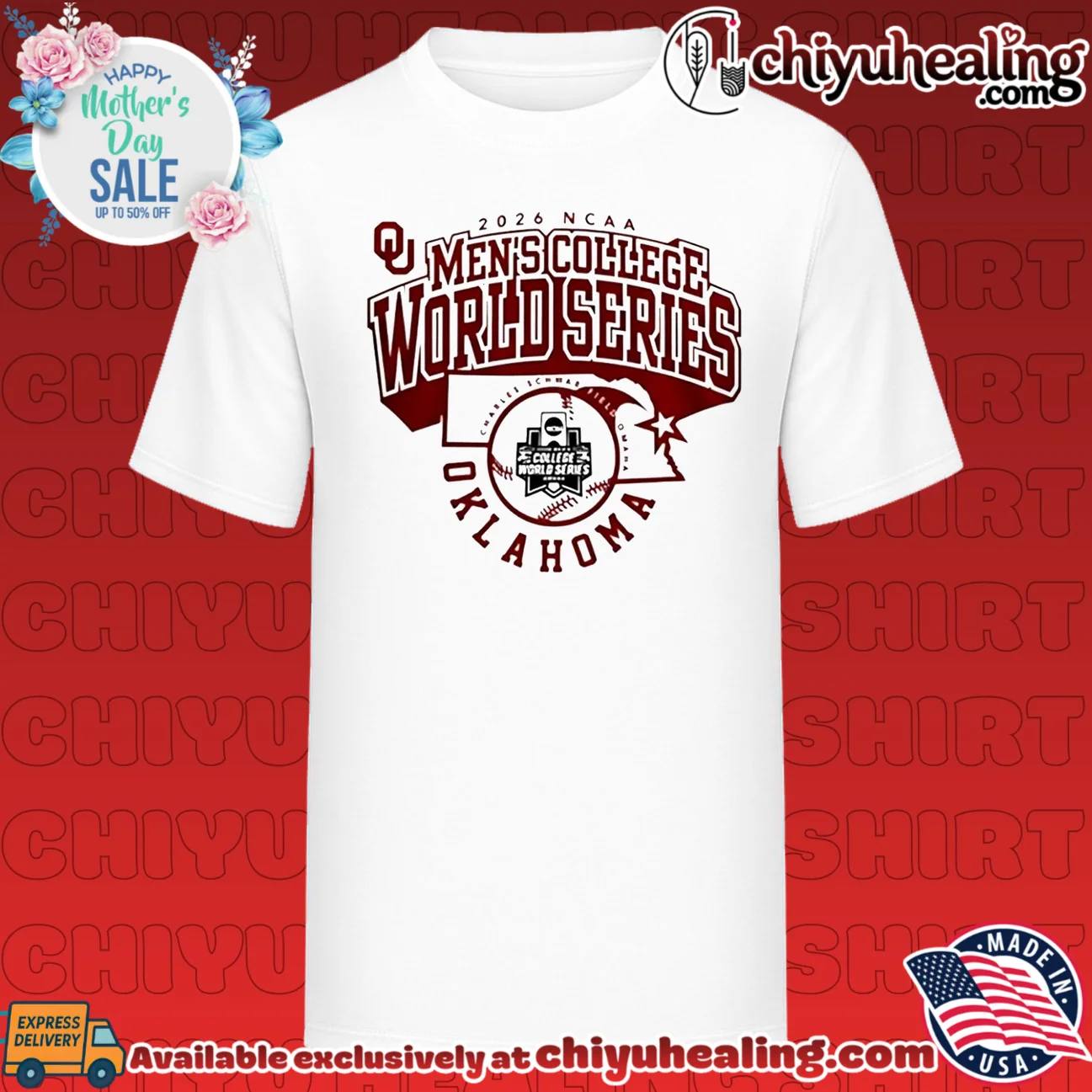 Oklahoma Sooners 2026 NCAA Baseball Men's College World Series Oklaomaha Special