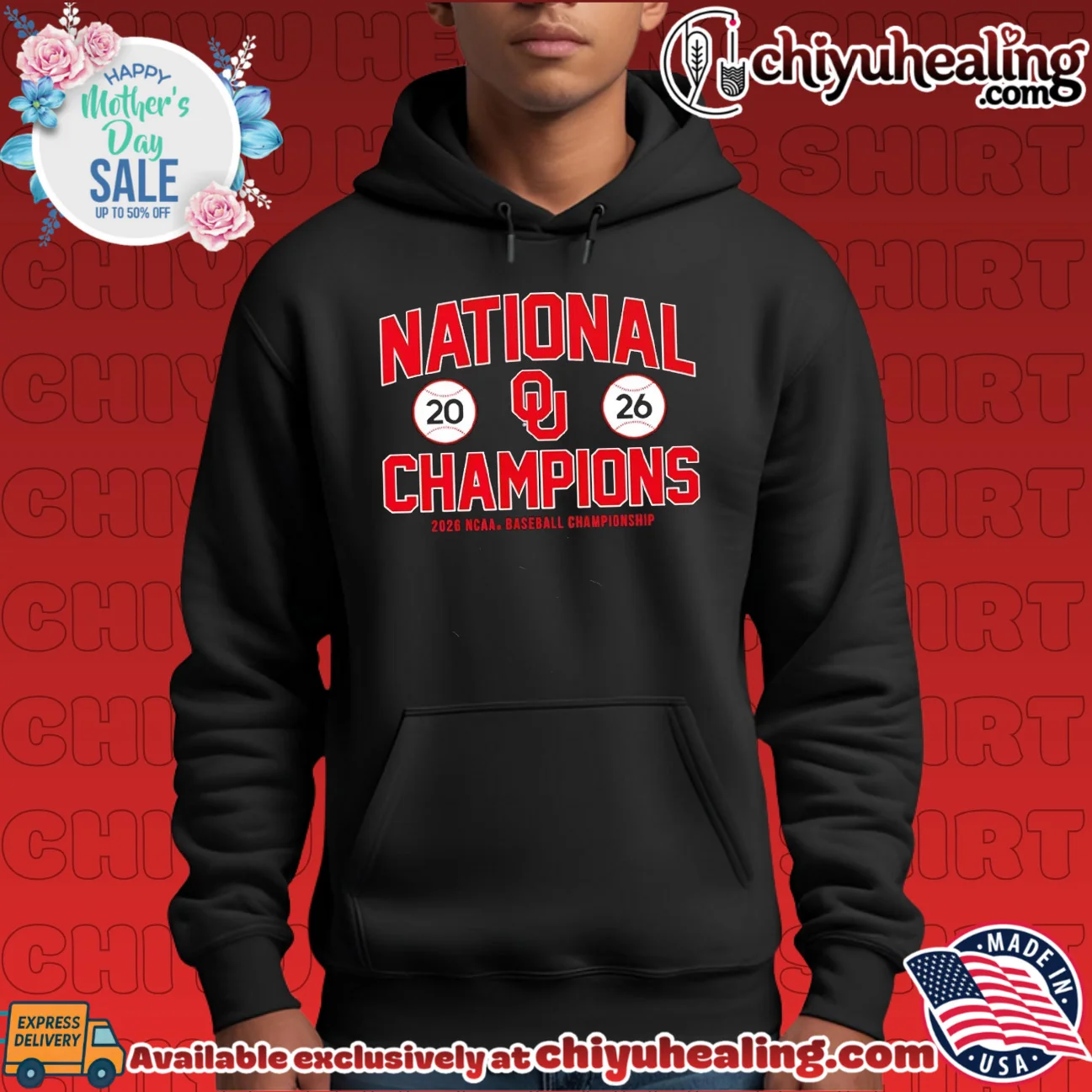 Oklahoma Sooners 2026 NCAA Baseball National Champions shirt & hoodie Oklahoma Sooners 2026 NCAA Baseball National Champions shirt & hoodie