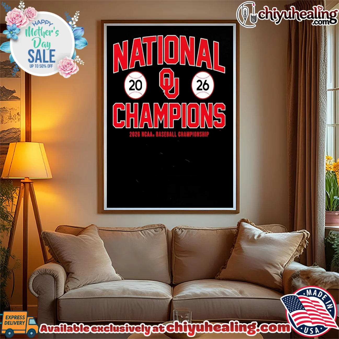Oklahoma Sooners 2026 NCAA Baseball National Champions shirt & hoodie Oklahoma Sooners 2026 NCAA Baseball National Champions shirt & hoodie