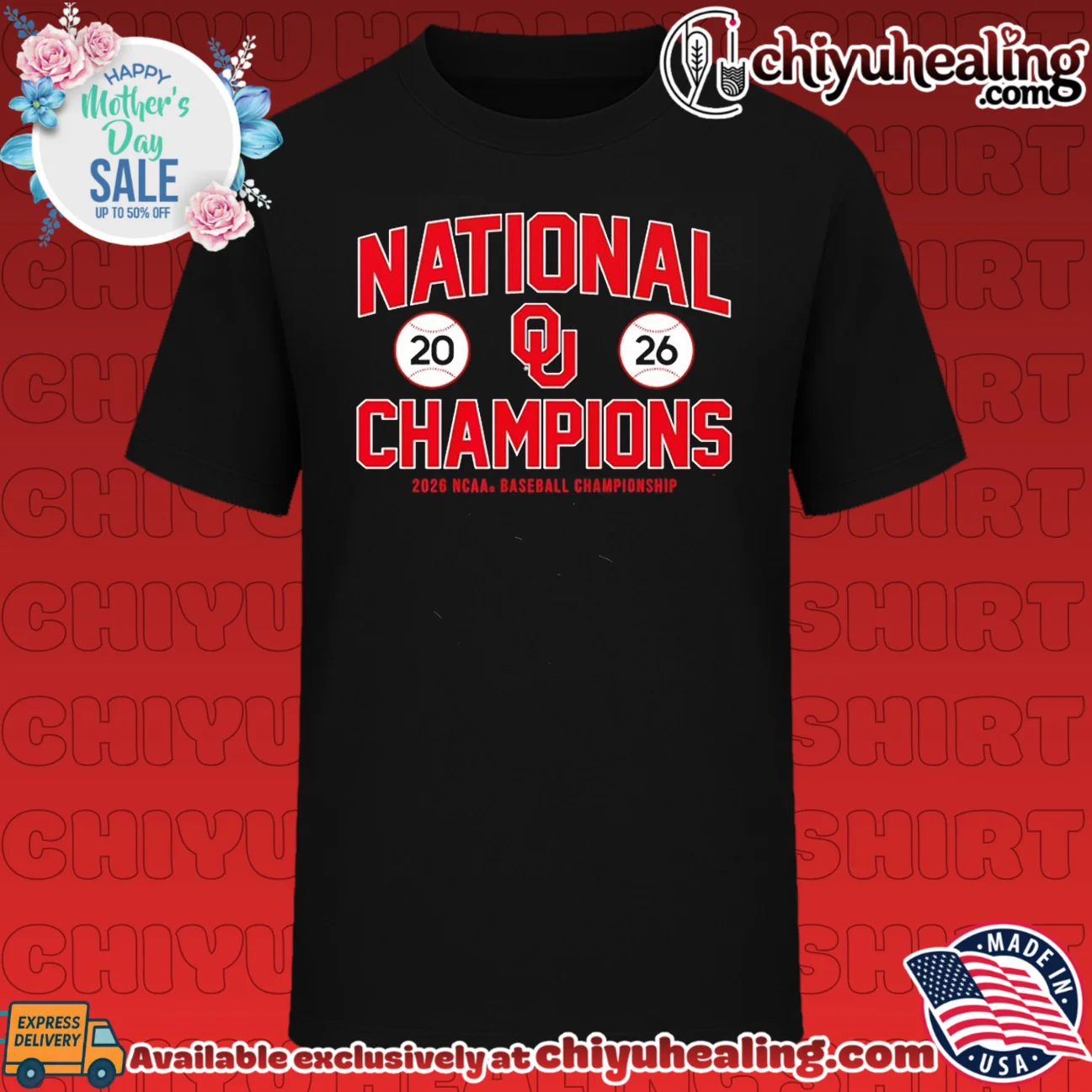 Oklahoma Sooners 2026 NCAA Baseball National Champions shirt & hoodie