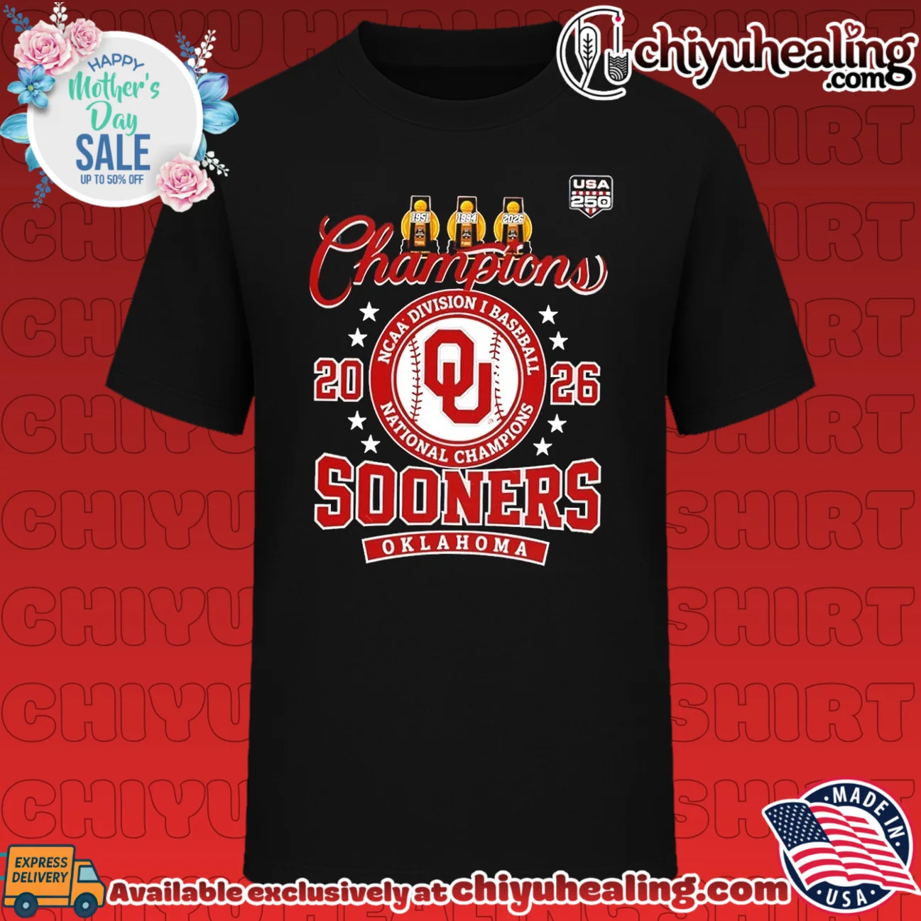 Oklahoma Sooners 2026 NCAA Division I Baseball National Champions shirt & hoodie