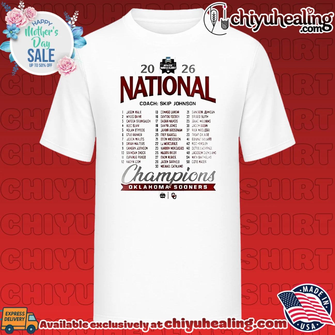 Oklahoma Sooners 2026 NCAA National Champions Roster Baseball shirt & hoodie