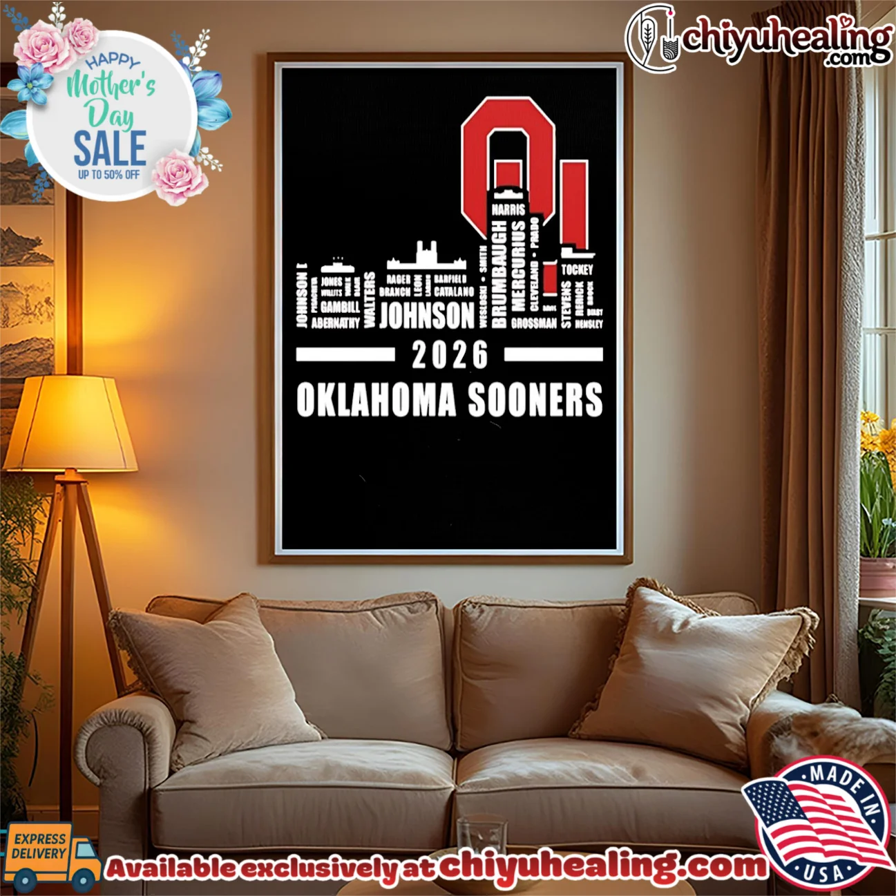 Oklahoma Sooners 2026 player name city skyline shirt & hoodie Oklahoma Sooners 2026 player name city skyline shirt & hoodie