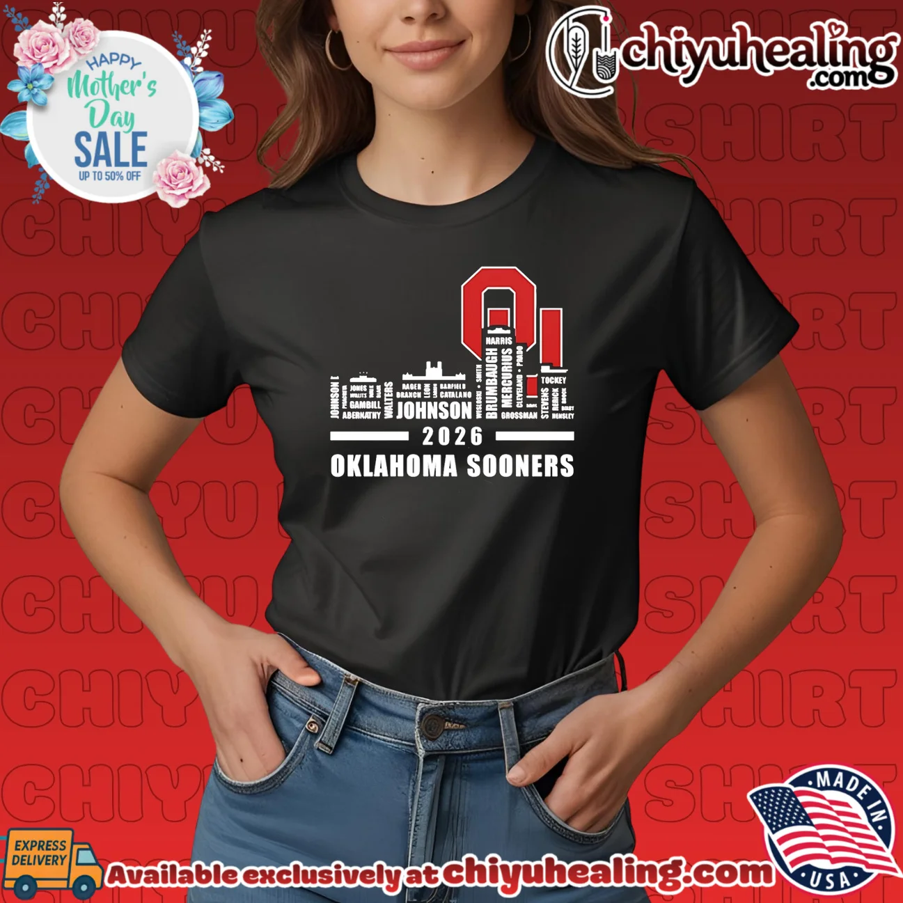Oklahoma Sooners 2026 player name city skyline shirt & hoodie Oklahoma Sooners 2026 player name city skyline shirt & hoodie