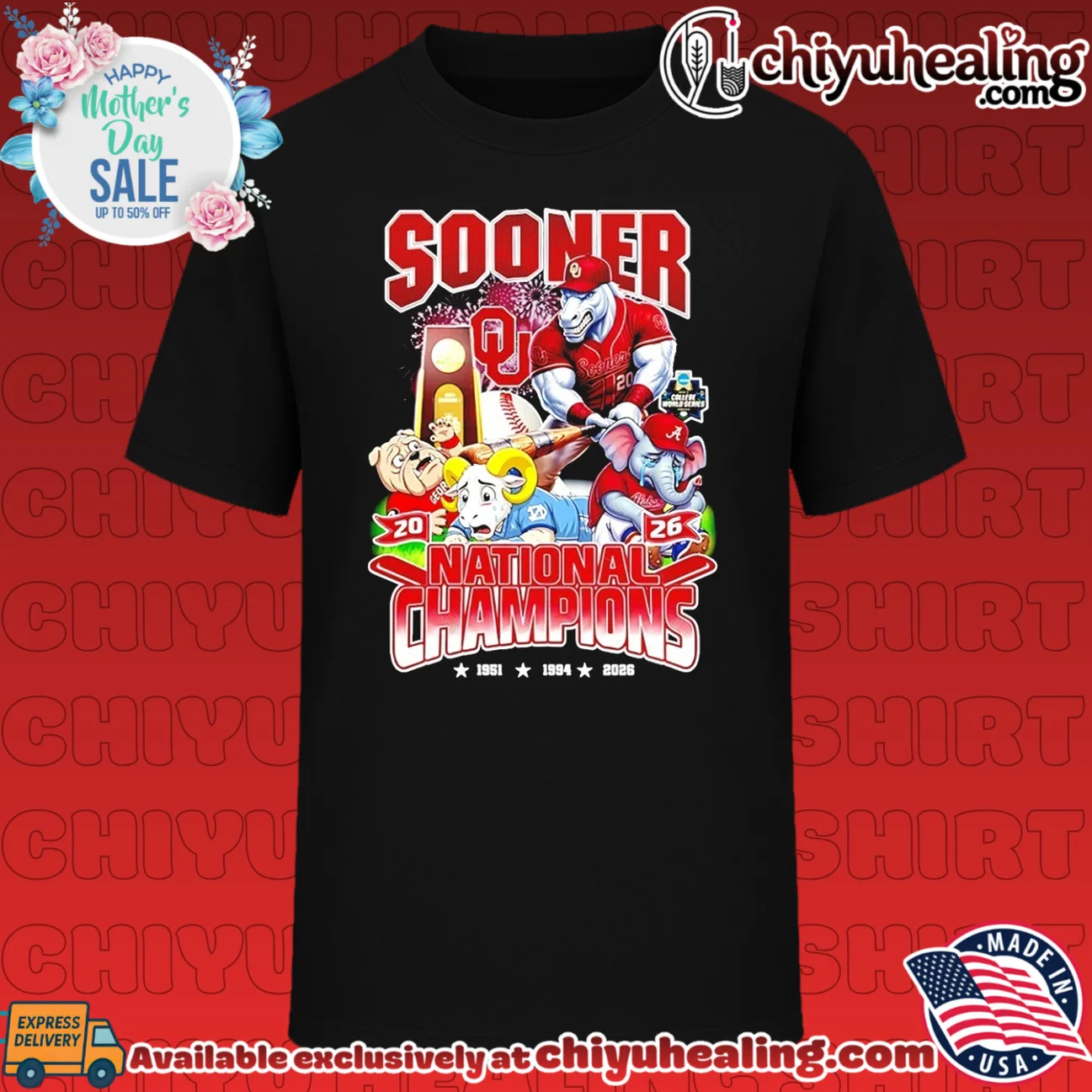 Oklahoma Sooners 3 Time 2026 National Champions shirt & hoodie