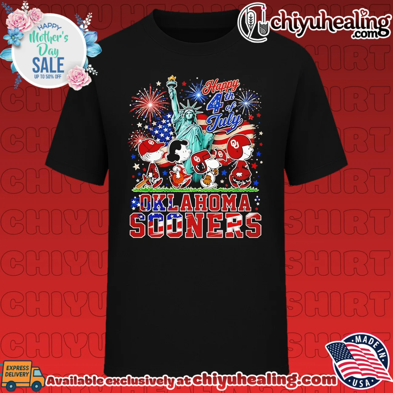 Oklahoma Sooners 4th Of July Snoopy abbey road shirt & hoodie