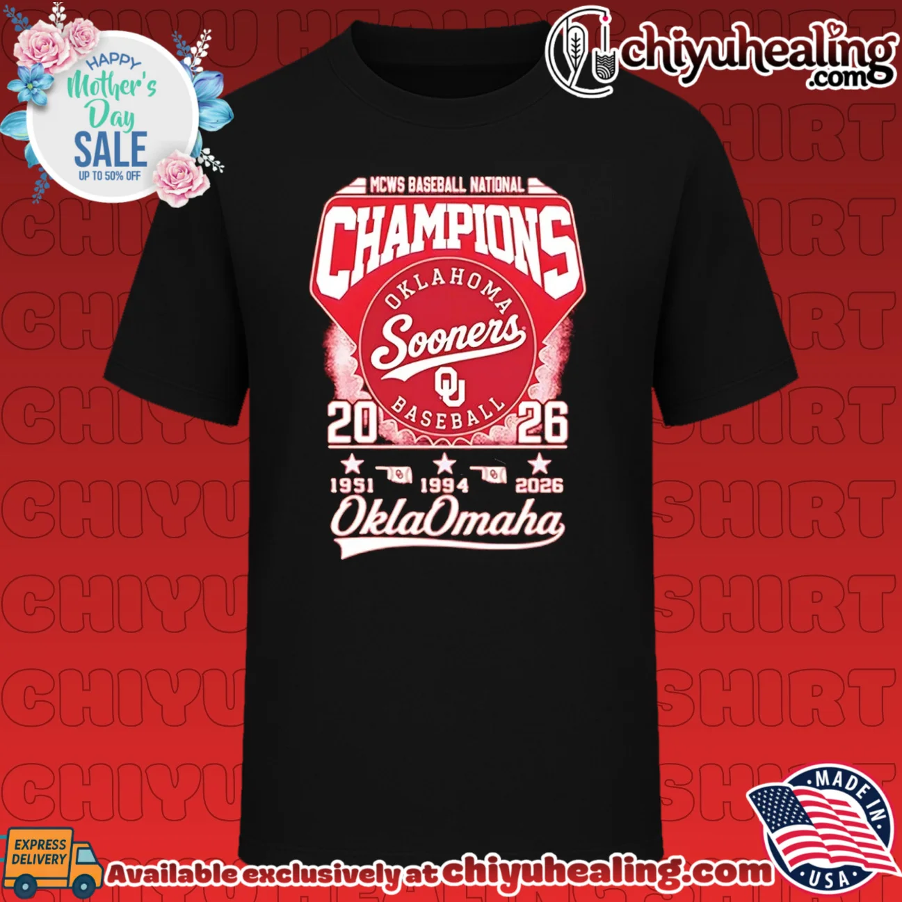 Oklahoma Sooners baseball 2026 MCWS Champions 3 Time OklaOmaha shirt & hoodie