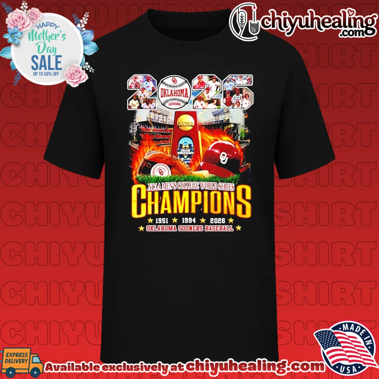 Oklahoma Sooners baseball 2026 MCWS Champions helmet trophy shirt & hoodie