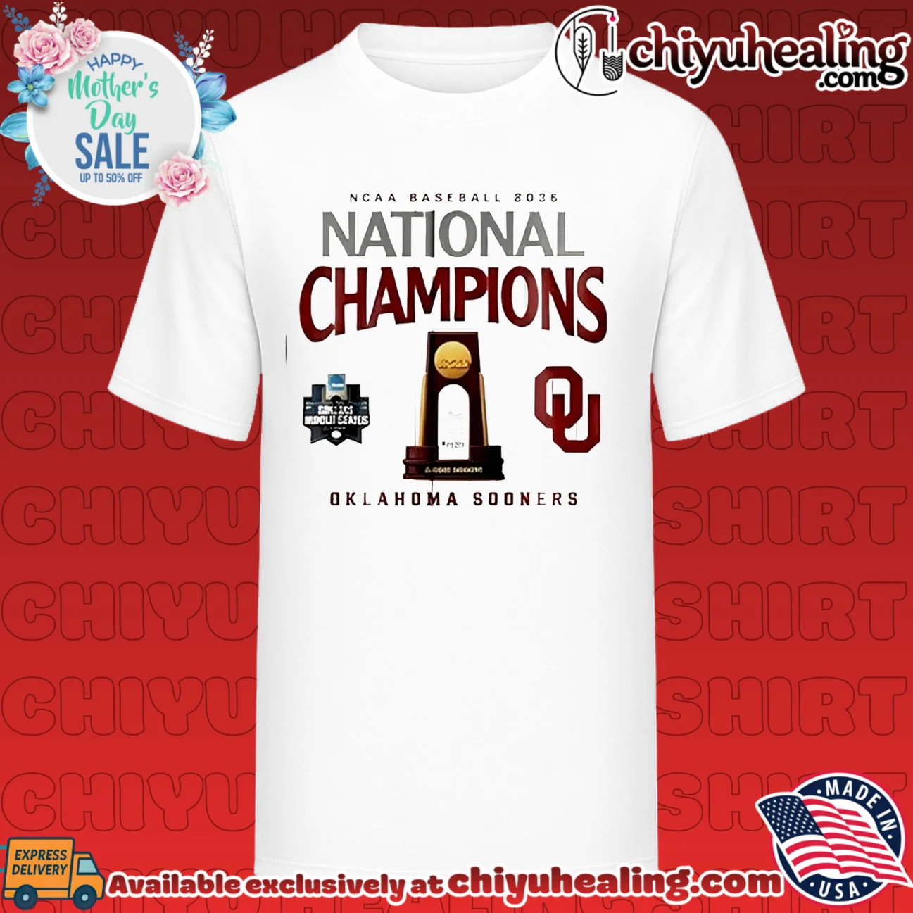 Oklahoma Sooners Baseball 2026 NCAA National Champions shirt & hoodie