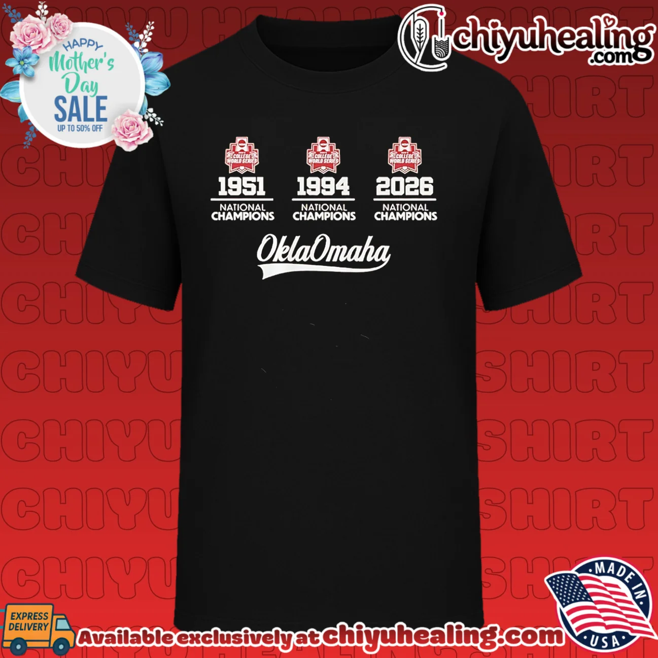 Oklahoma Sooners Baseball 3-Time National Champions OklaOmaha shirt & hoodie