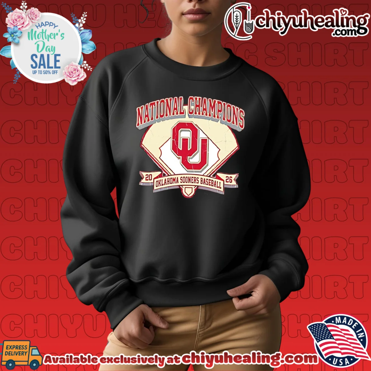 Oklahoma Sooners Baseball National Champions 2026 logo shirt & hoodie Oklahoma Sooners Baseball National Champions 2026 logo shirt & hoodie