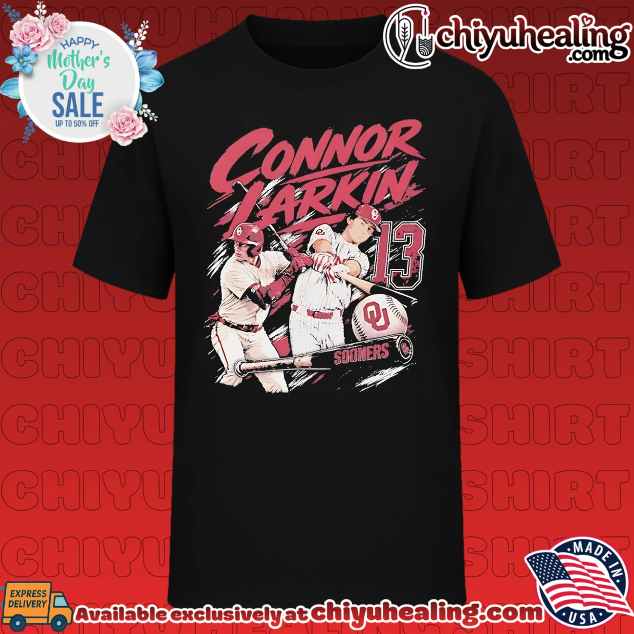 Oklahoma Sooners Connor Larkin vintage shirt & hoodie