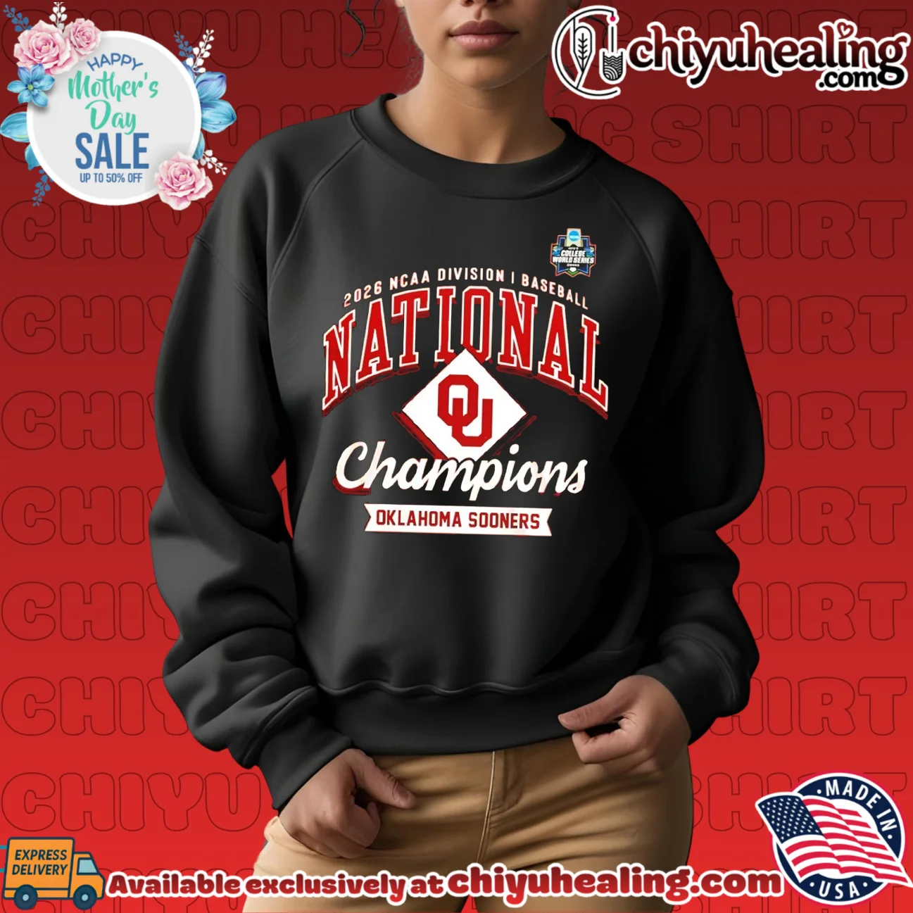Oklahoma Sooners NCAA Division I Baseball National Champions 2026 shirt & hoodie Oklahoma Sooners NCAA Division I Baseball National Champions 2026 shirt & hoodie