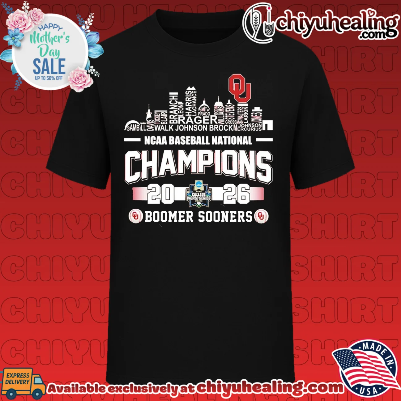 Oklahoma Sooners NCAA National Champions 2026 Boomer Sooners name skyline shirt & hoodie