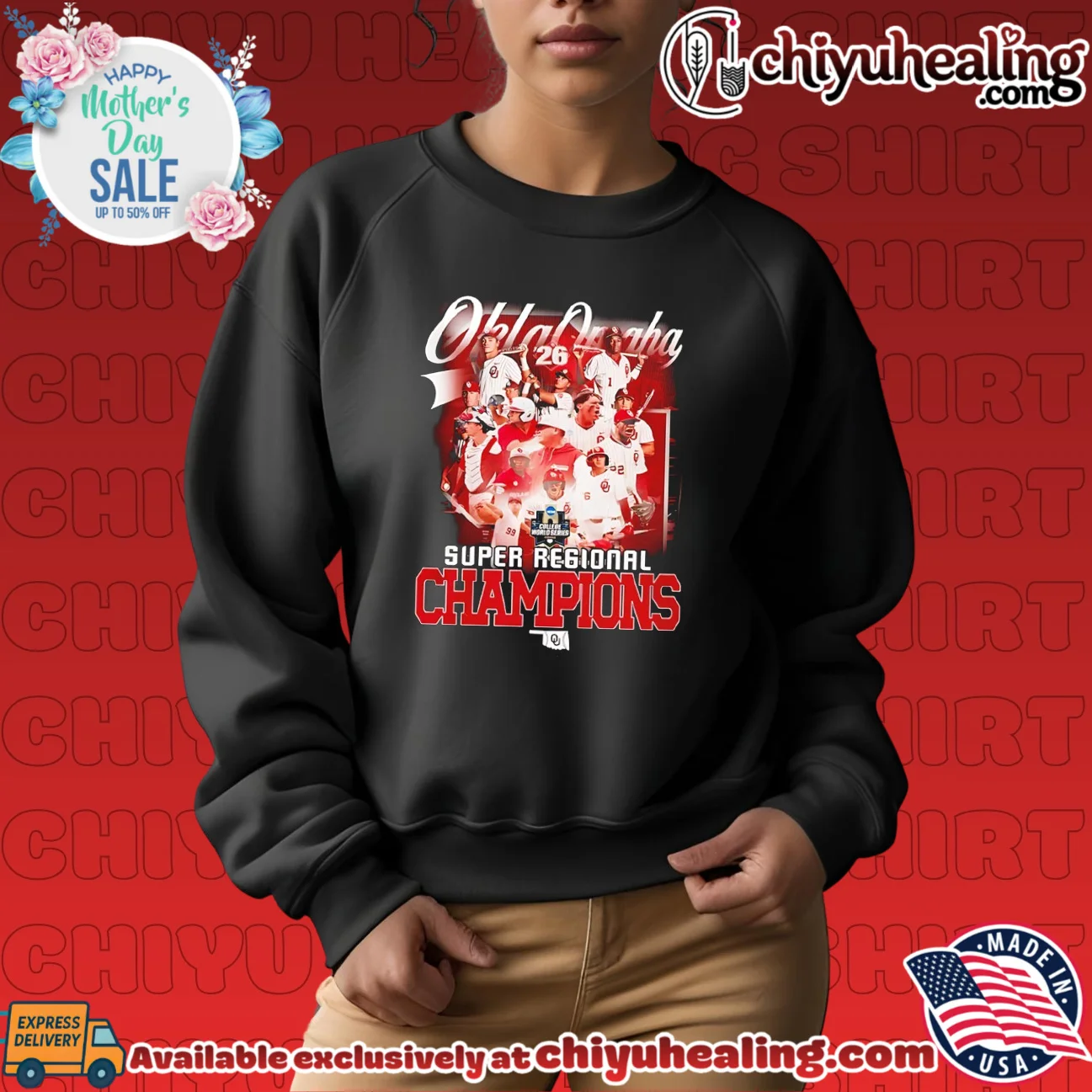 Oklahoma Sooners Super Regional Champions team collage grail shirt & hoodie - Ultimate Gift Edition Oklahoma Sooners Super Regional Champions team collage