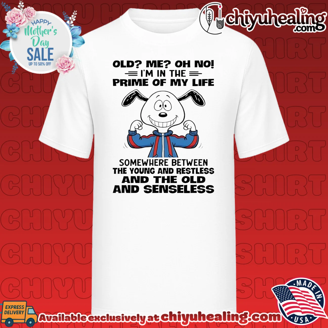 Old me Oh no I'm in the prime of my life Snoopy