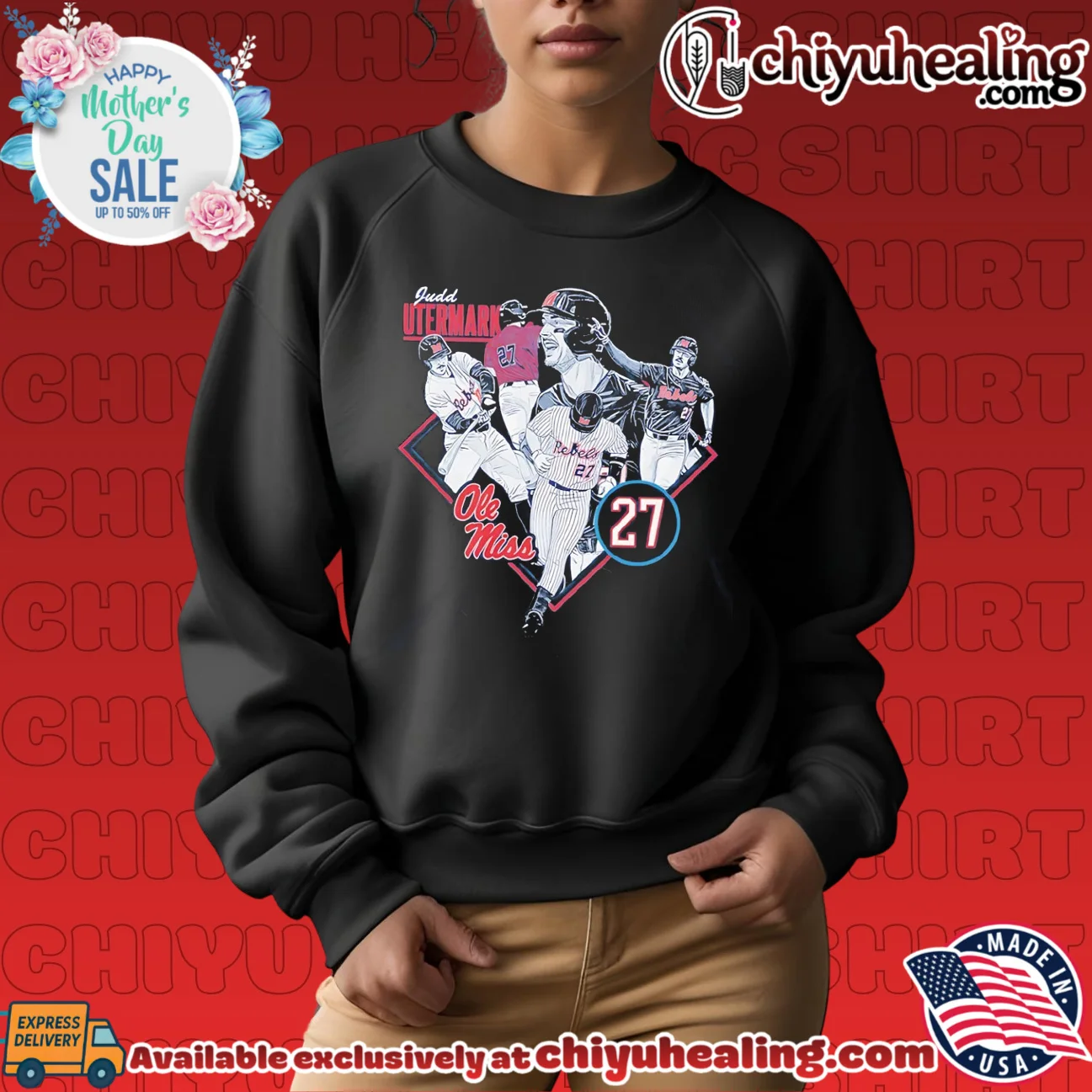 Ole Miss Judd Utermark vintage grail shirt & hoodie | Aesthetic Apparel Ole Miss Judd Utermark vintage
