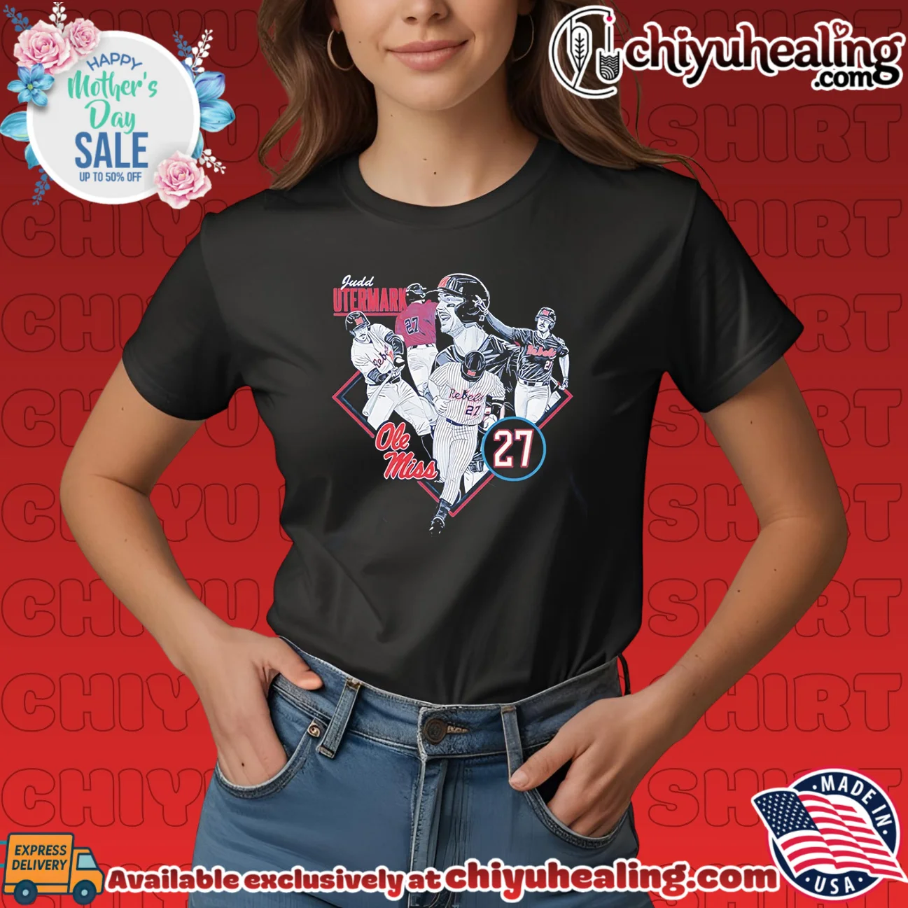 Ole Miss Judd Utermark vintage grail shirt & hoodie | Aesthetic Apparel Ole Miss Judd Utermark vintage