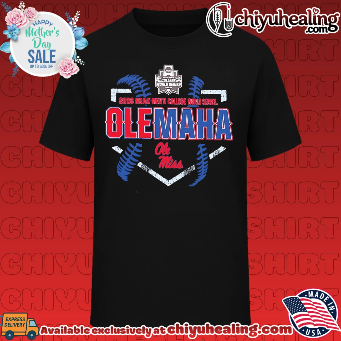 Ole Miss Rebels Baseball 2026 College World Series Home Base Olemaha shirt