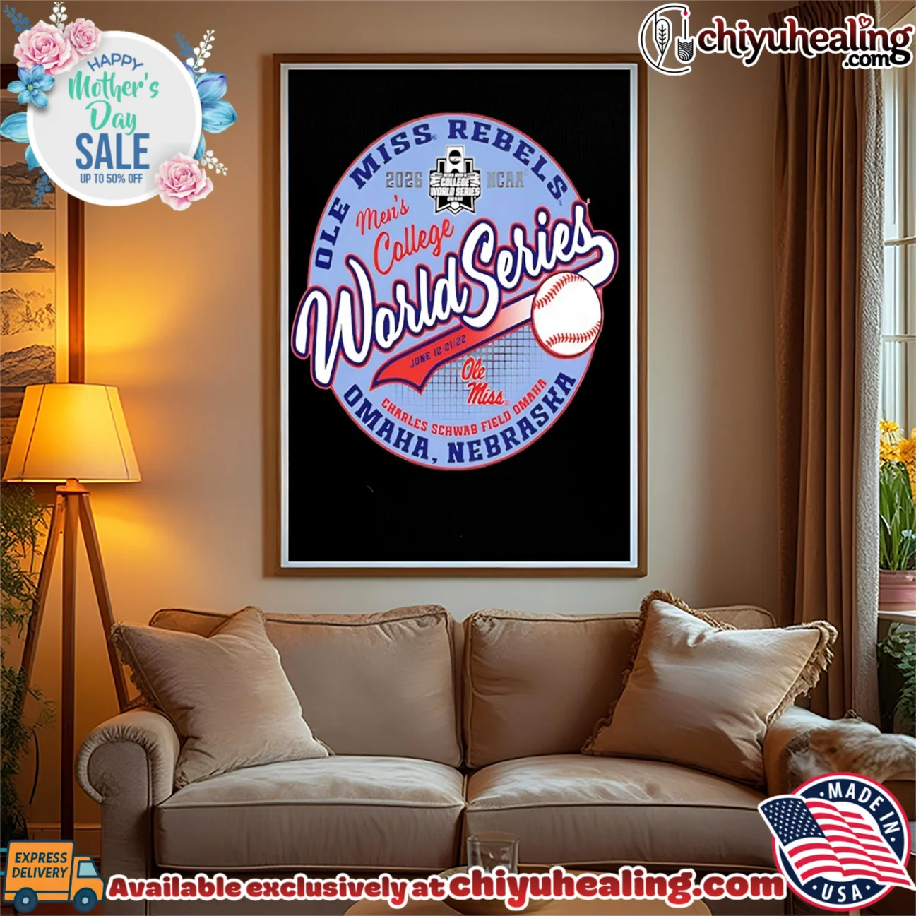 Ole Miss Rebels Baseball 2026 College World Series logo shirt bespoke shirt & hoodie | Official Style Drop Ole Miss Rebels Baseball 2026 College World Series logo shirt