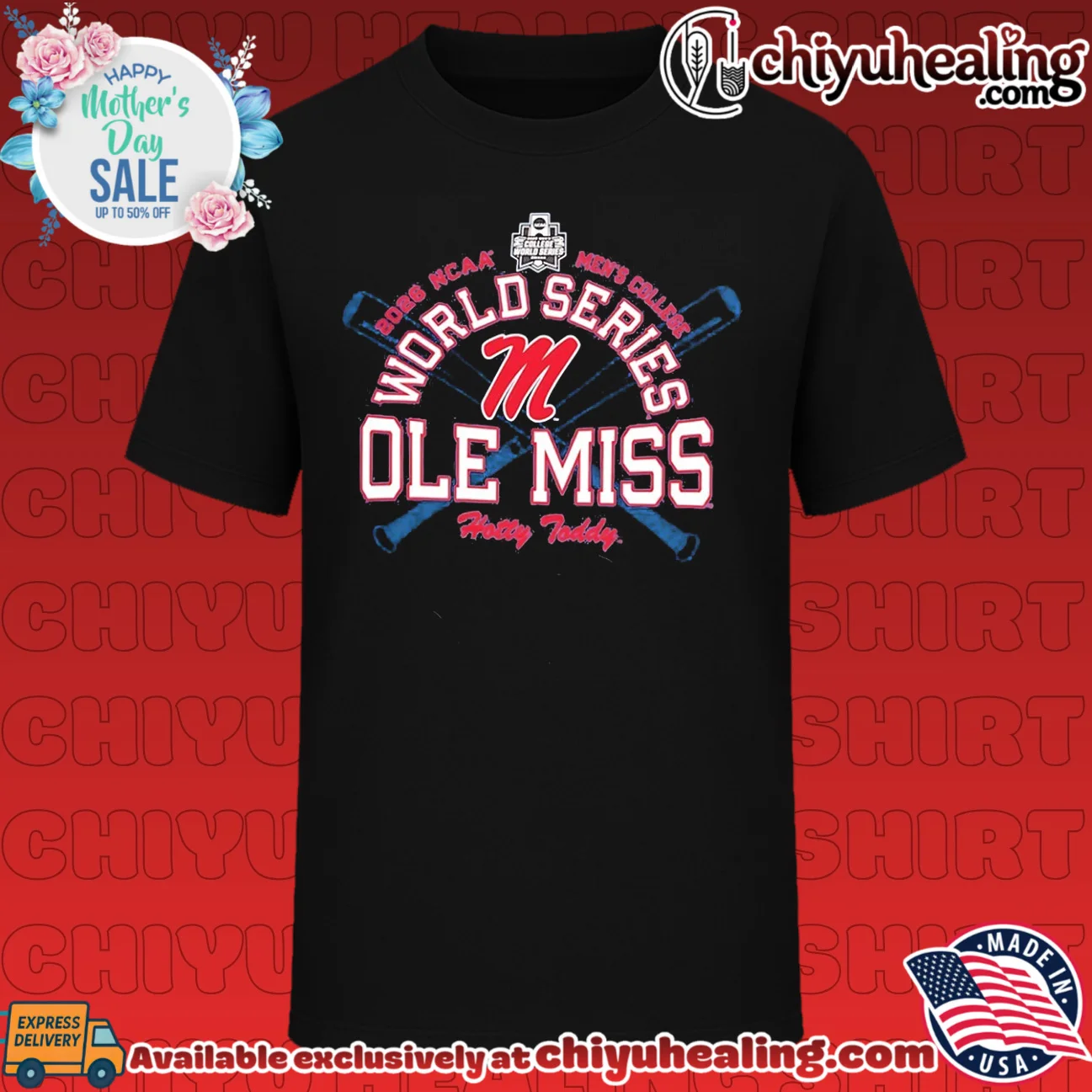Ole Miss Rebels Hotty Toddy 2026 NCAA Men's College World Series