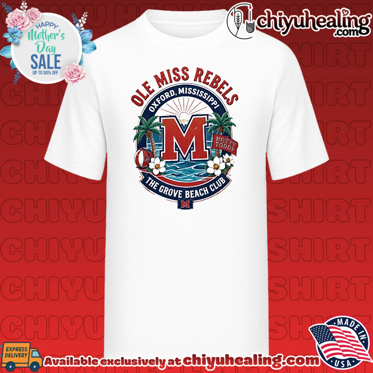 Ole Miss Rebels The Grove Beach Club Hotty Toddy shirt