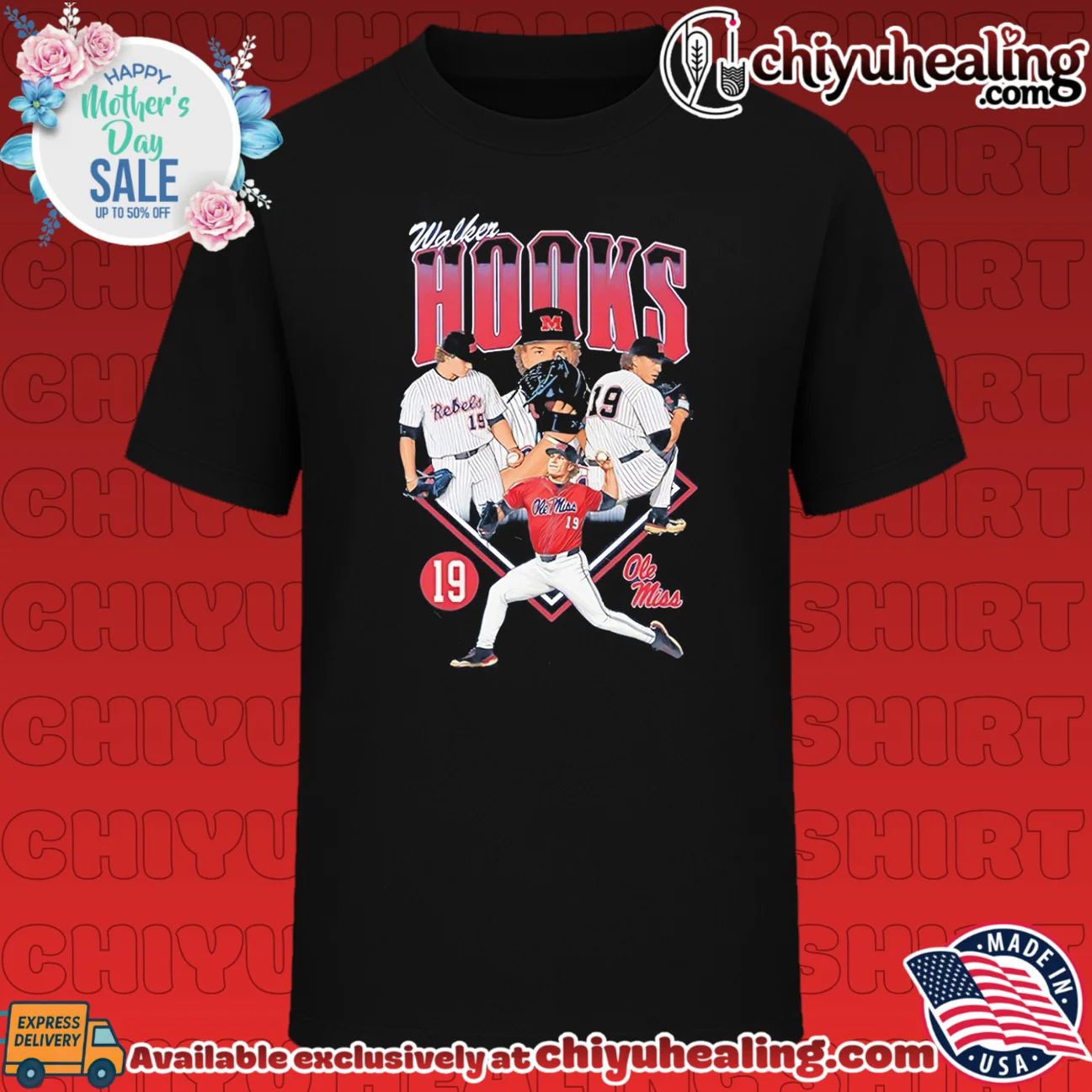 Ole Miss Walker Hooks vintage