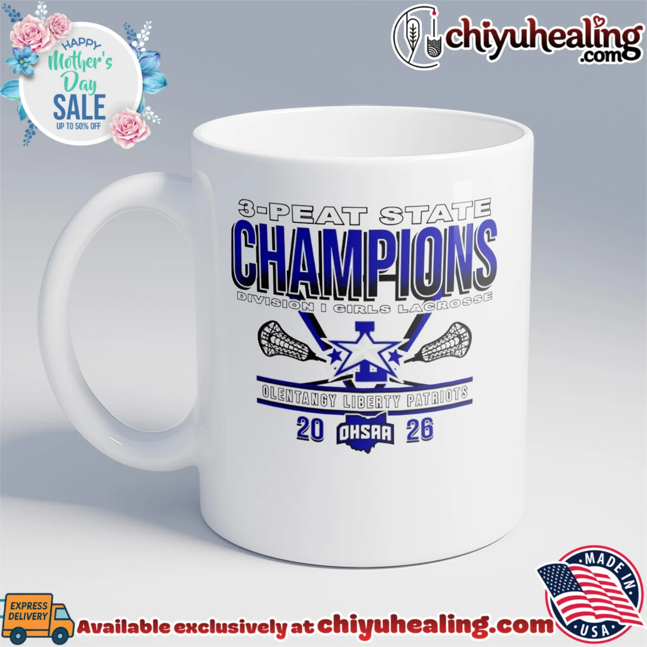 Olentangy Liberty Patriots 2026 OHSAA Girls Lacrosse D1 3-Peat State Champions shirt classic shirt & hoodie | Modern Street Style Olentangy Liberty Patriots 2026 OHSAA Girls Lacrosse D1 3-Peat State Champions shirt