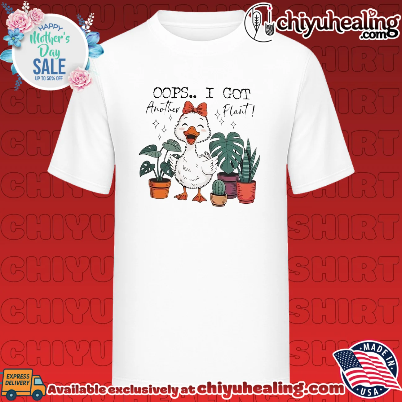 Oops I got another plant cute cartoon duck