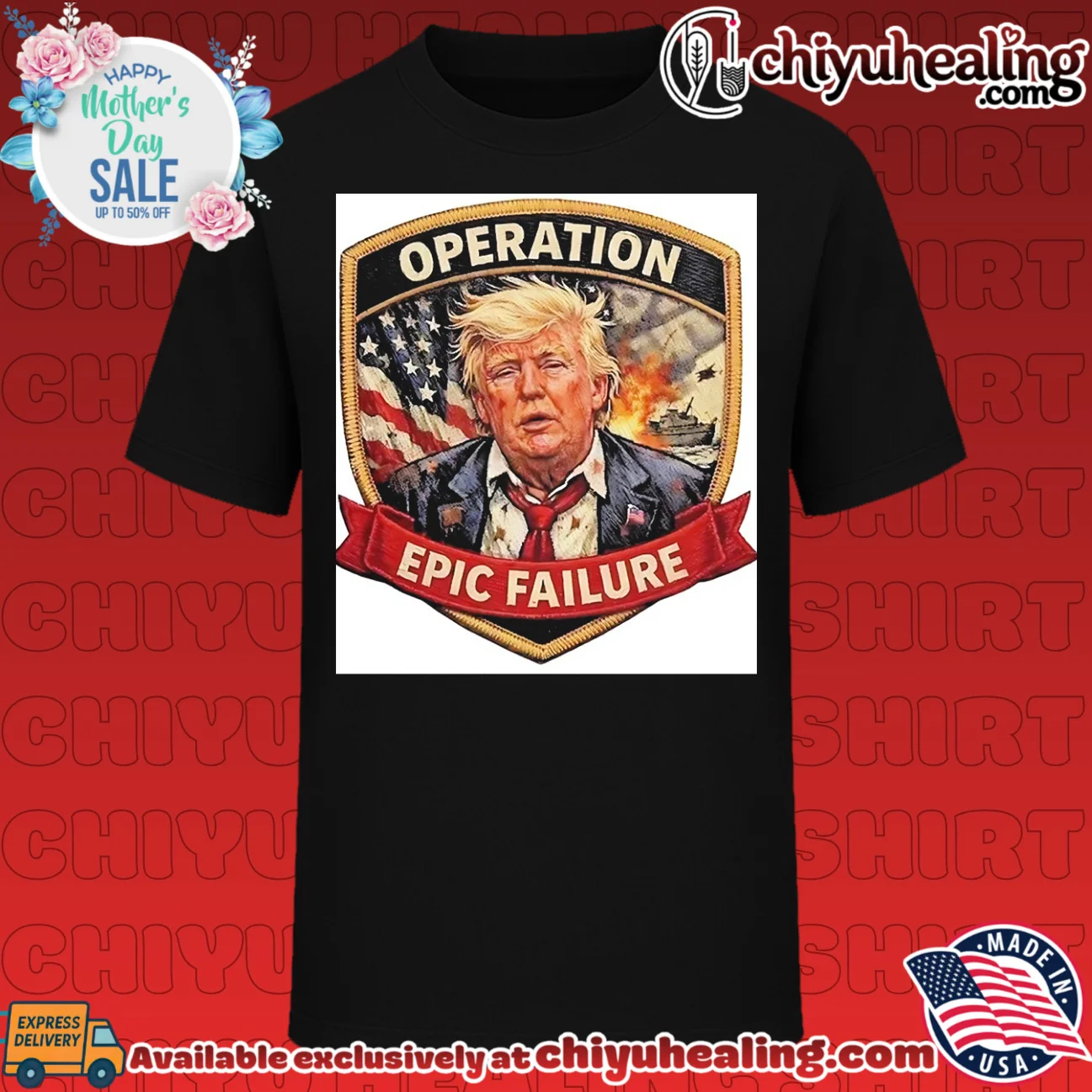 Operation epic failure Trump wounded portrait