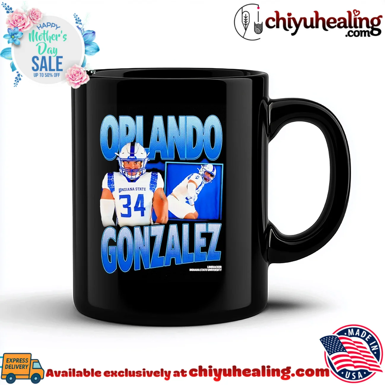 Orlando Gonzalez Indiana State University Linebacker shirt & hoodie Orlando Gonzalez Indiana State University Linebacker shirt & hoodie