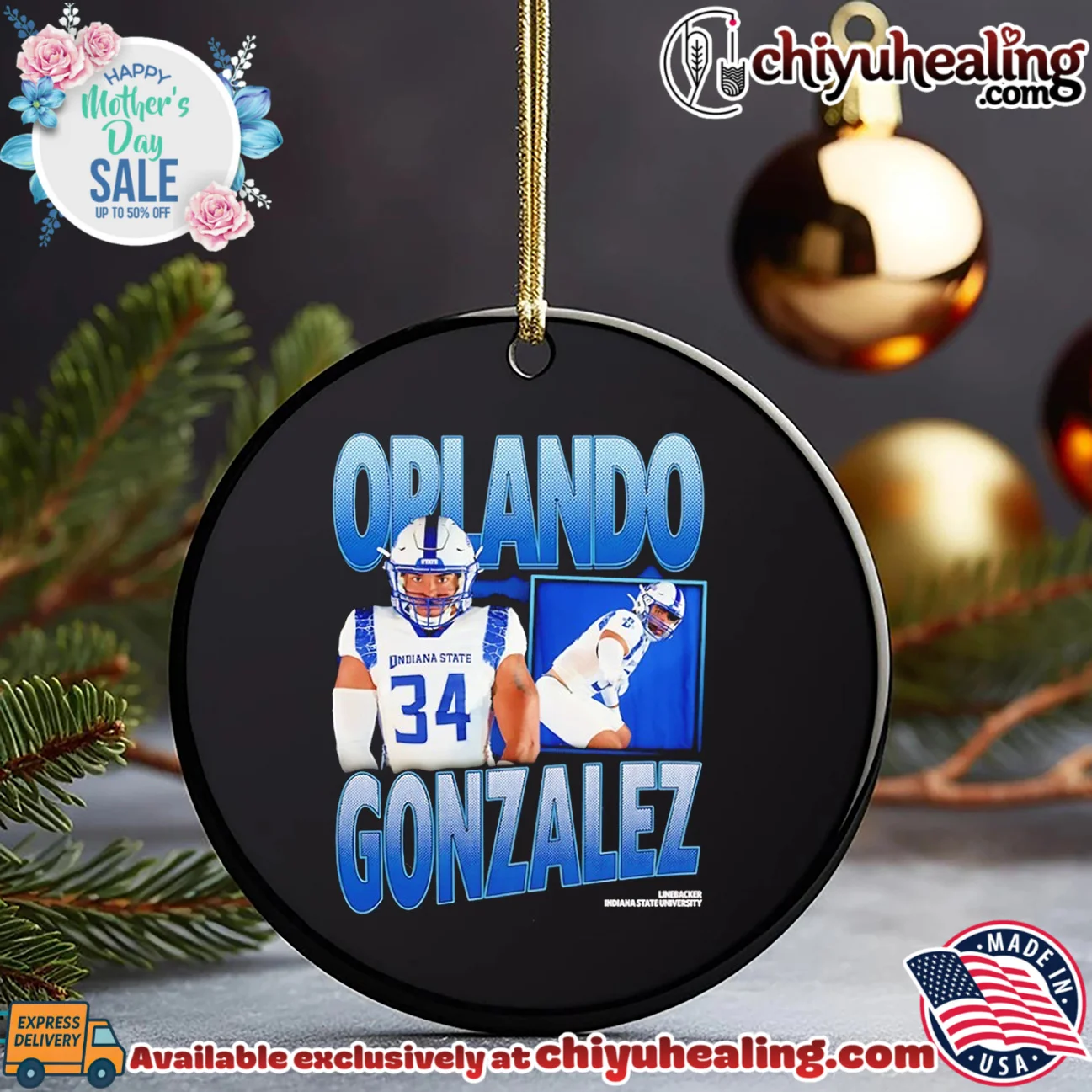 Orlando Gonzalez Indiana State University Linebacker shirt & hoodie Orlando Gonzalez Indiana State University Linebacker shirt & hoodie