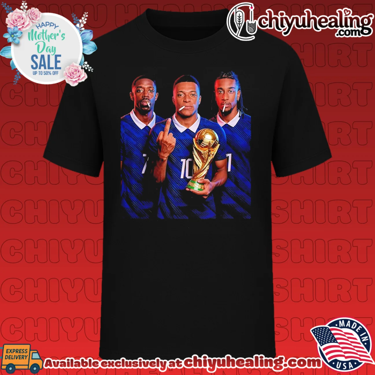 Ousmane Dembélé Kylian Mbappé and Michael Olise France National Team Middle Finger shirt & hoodie