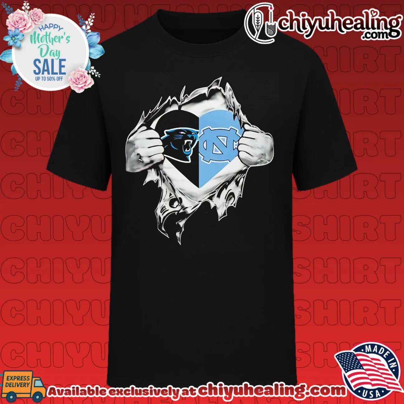 Panthers and Tar Heels It Is in My Heart shirt & hoodie