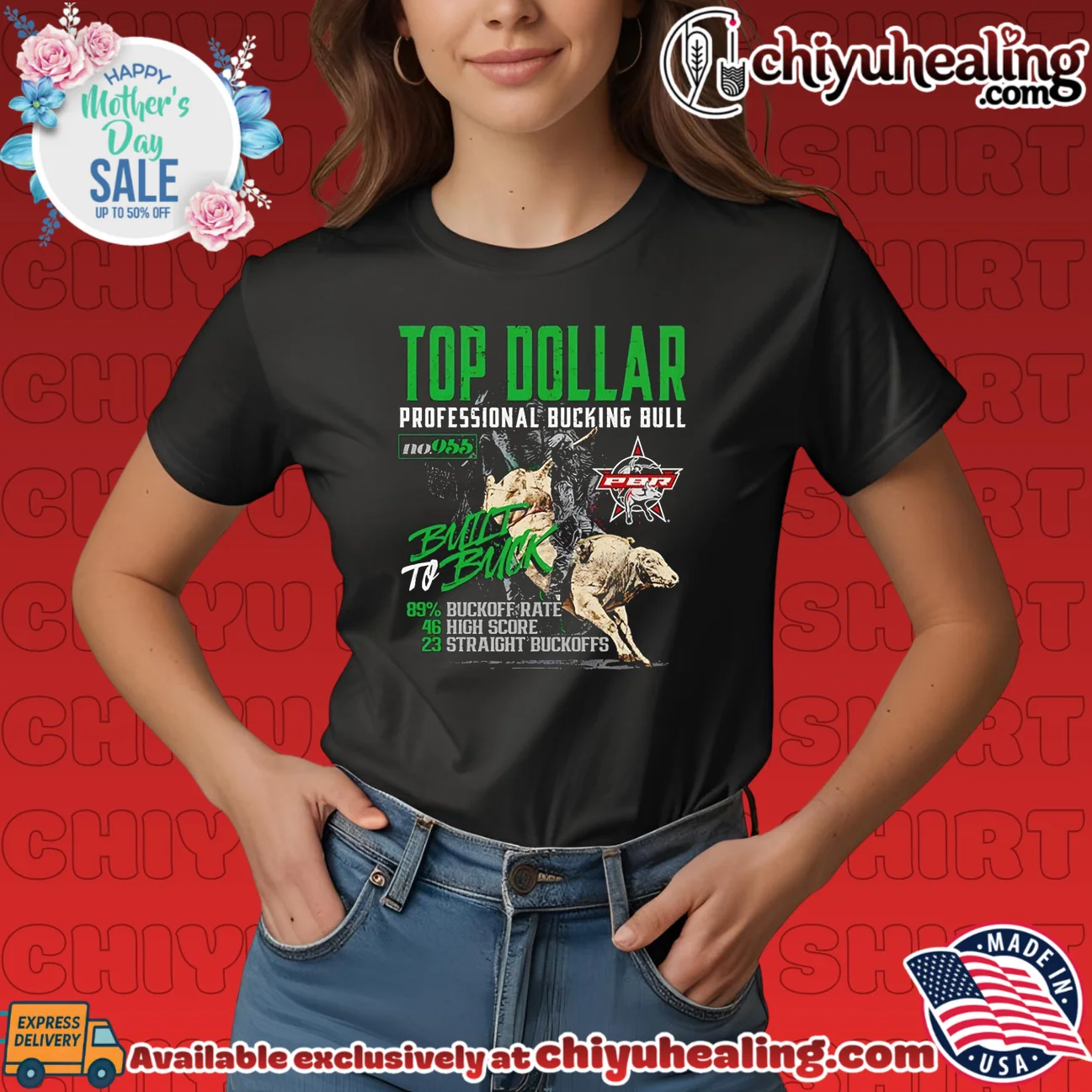 PBR Top Dollar Built to Buck Professional Bucking Bull shirt & hoodie PBR Top Dollar Built to Buck Professional Bucking Bull shirt & hoodie
