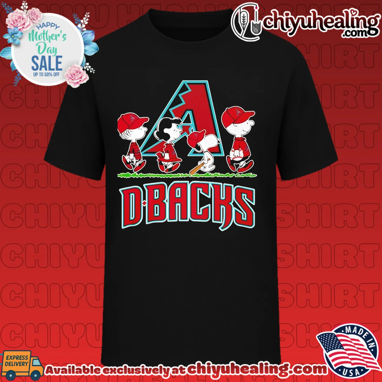 Peanuts characters Arizona Diamondbacks d-backs abbey road
