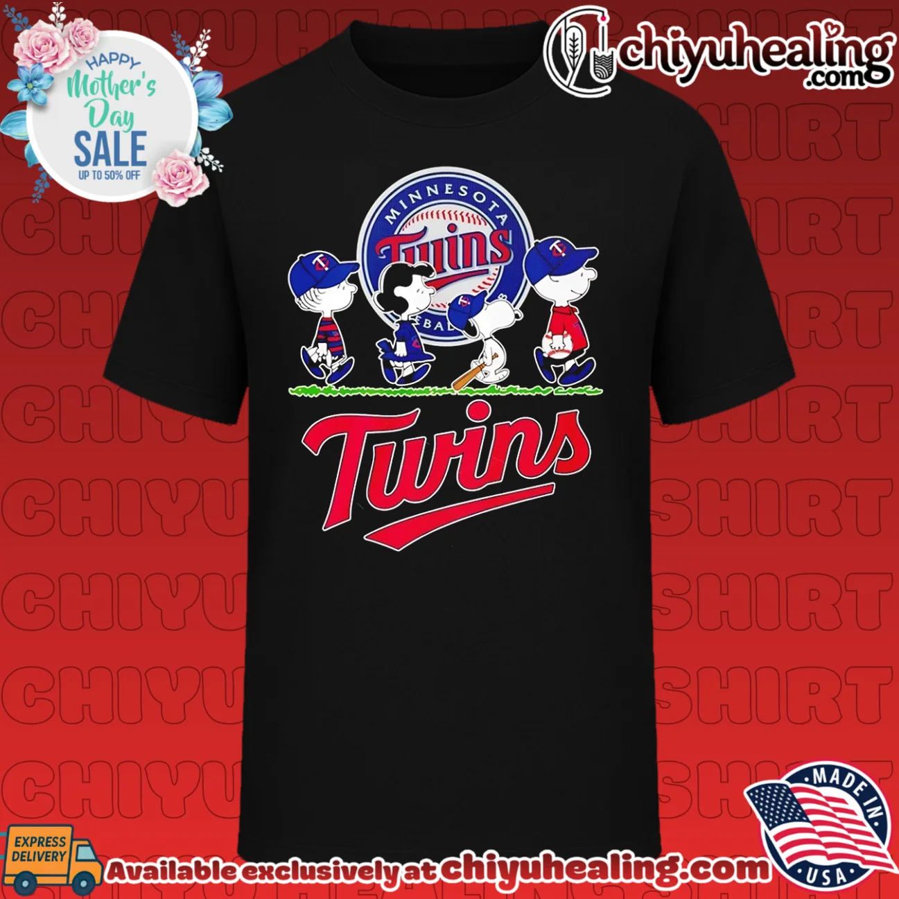 Peanuts characters minnesota twins baseball