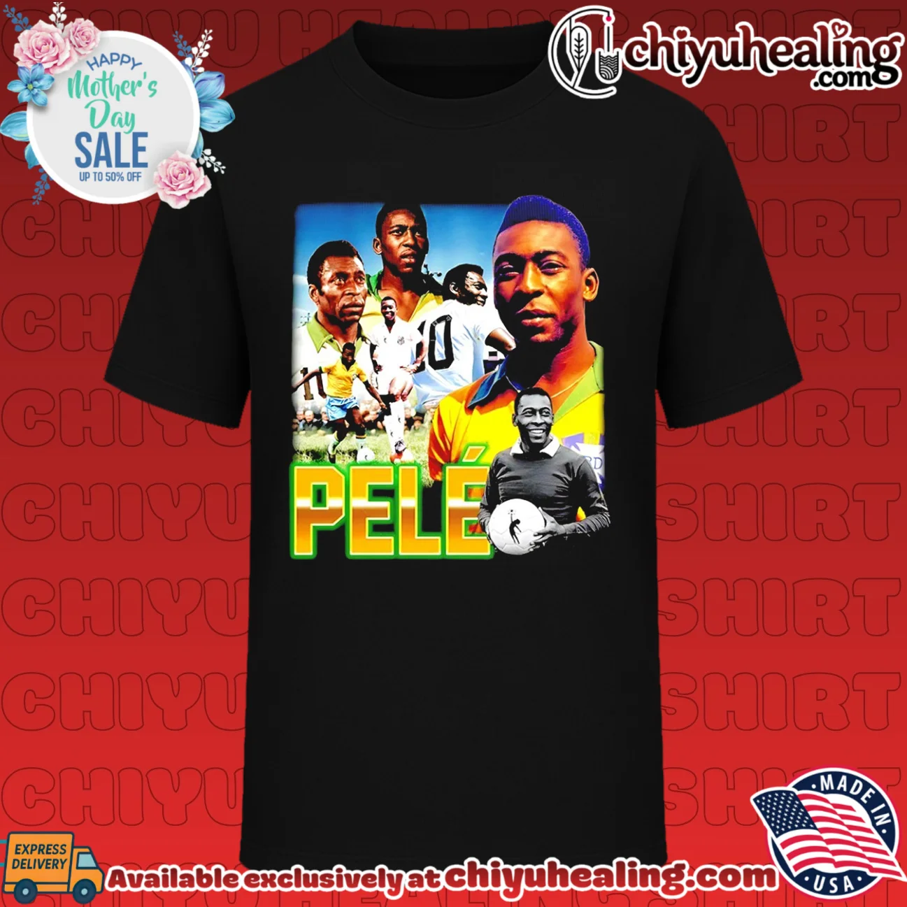 Pelé Santos FC Legend Tribute Pele Brazil Soccer graphic shirt & hoodie